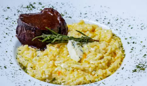 El risotto es una comida reconfortante para noches fr�as.
