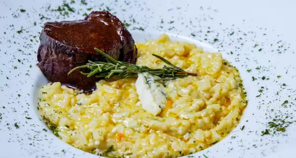 El risotto es una comida reconfortante para noches fr�as.
