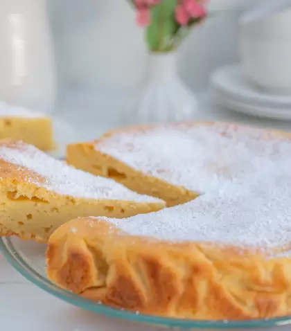 Tarta suave, arom�tica y con sabor casero