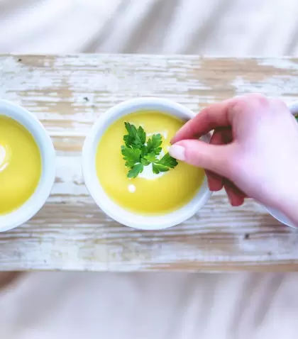 Una sopa suave, espesa y muy reconfortante.