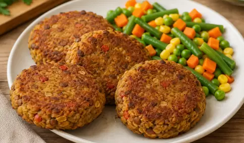 Medallones Vegetarianos de Lentejas y Avena