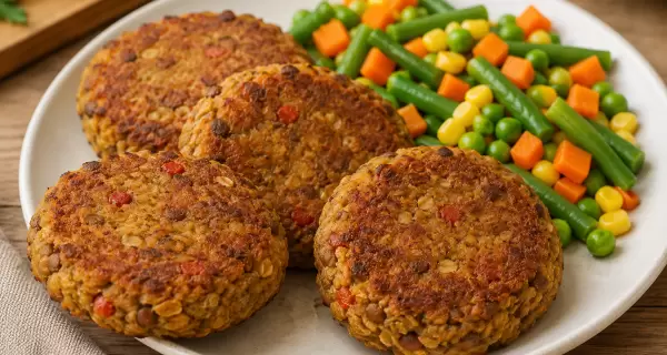 Medallones Vegetarianos de Lentejas y Avena